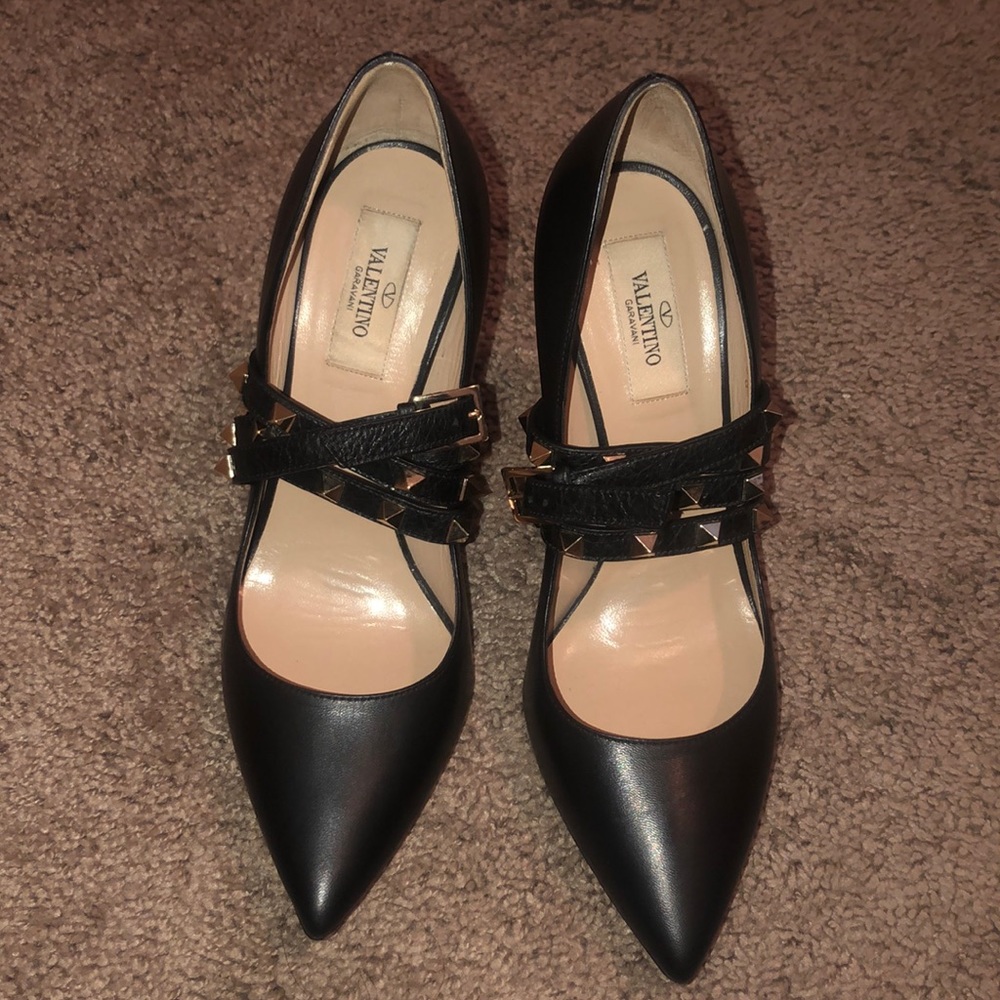 Valentino Garavani rockstud ankle wrap pumps